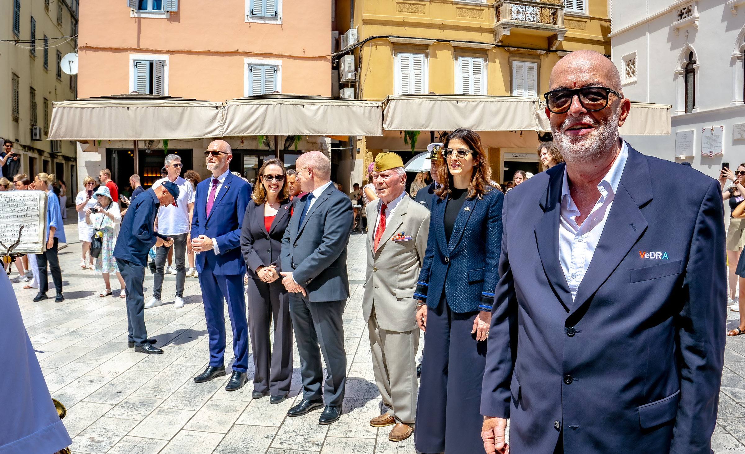 Ranko Britvić i veleposlanici SAD, Ujedinjenog kraljevstva, Kanade, Francuske i Njemačke u Splitu, 2024. na obilježavanju 80. obljetnice savezničkog iskrcavanja u Normandiji 1944.